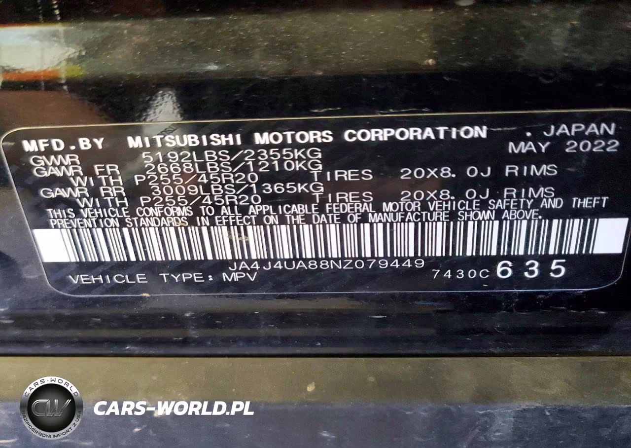 2022 Mitsubishi Outlander Se VIN:JA4J4UA88NZ079449 - 14