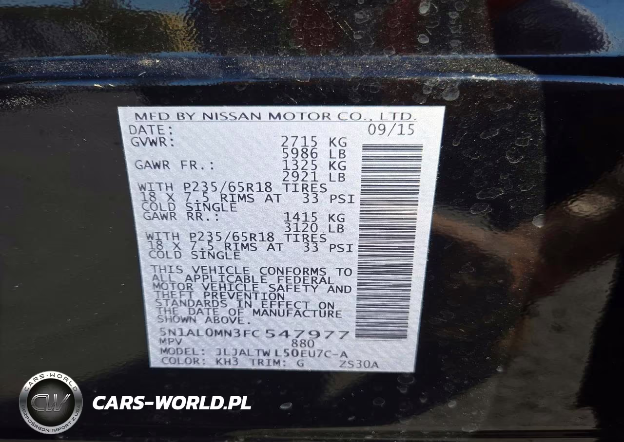 2015 Infiniti Qx60 Base VIN:5N1AL0MN3FC547977 - 13