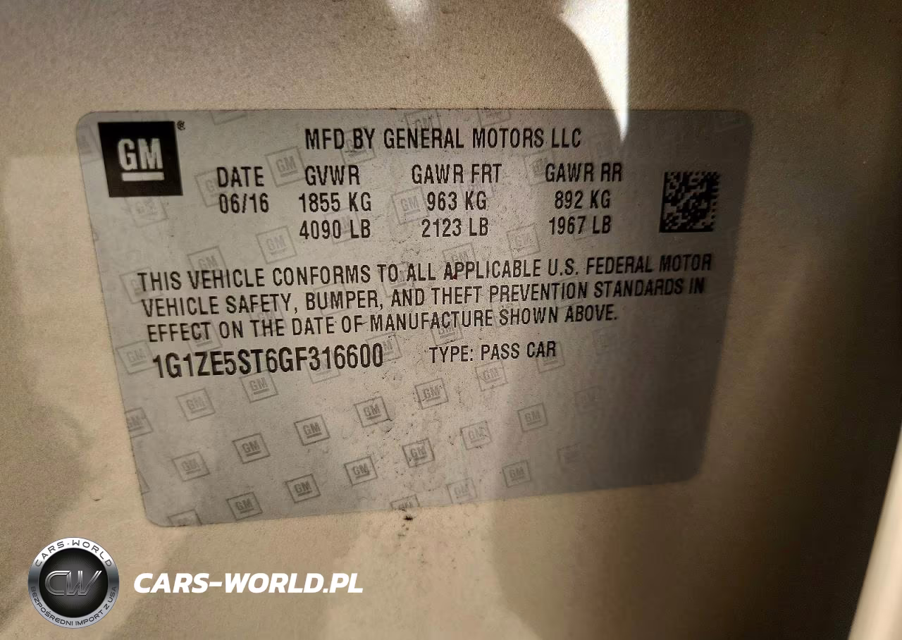 2016 Chevrolet Malibu Lt VIN:1G1ZE5ST6GF316600 - 12