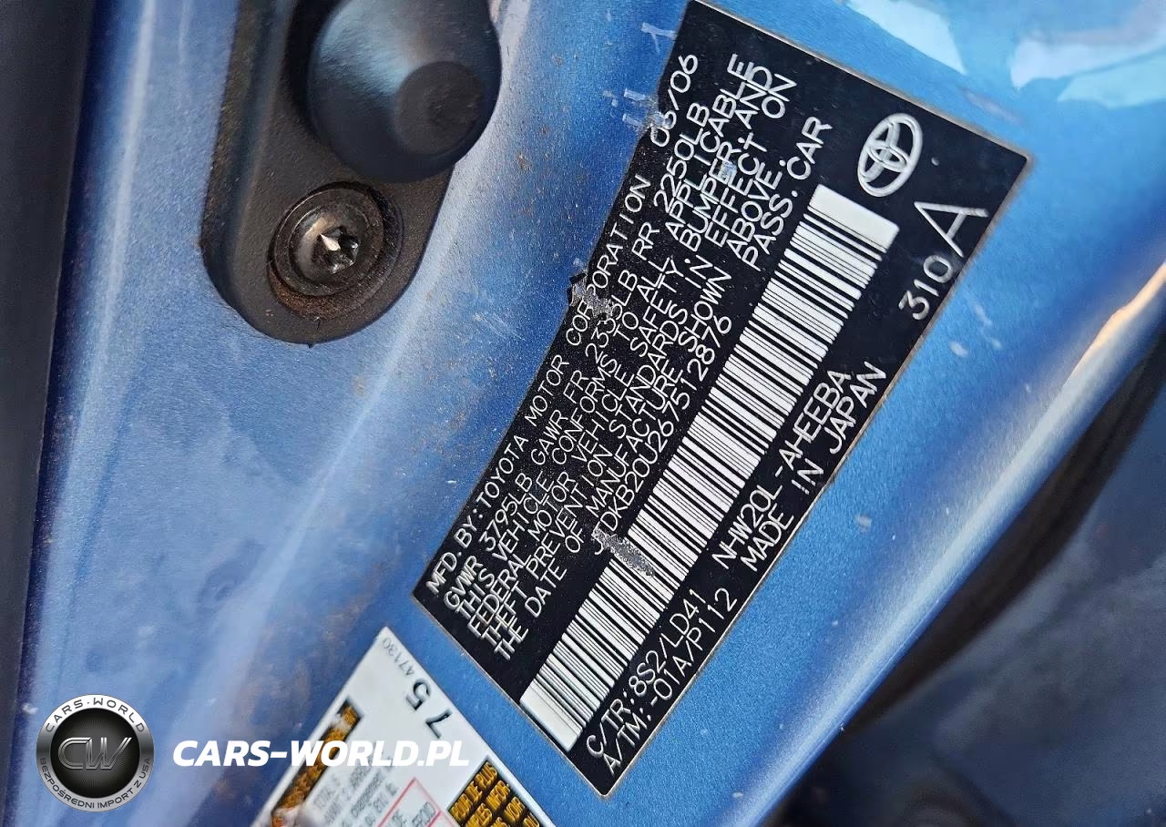 2006 Toyota Prius Base VIN:JTDKB20U267512876 - 13