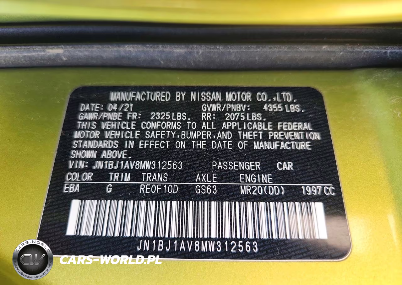 2021 Nissan Rogue Sport S VIN:JN1BJ1AV8MW312563 - 12