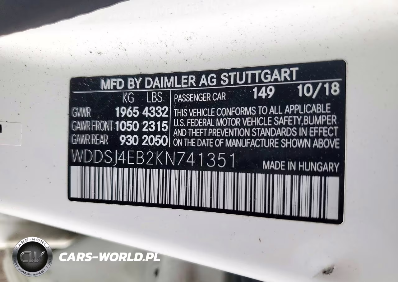 2019 Mercedes-Benz Cla 250 VIN:WDDSJ4EB2KN741351 - 13