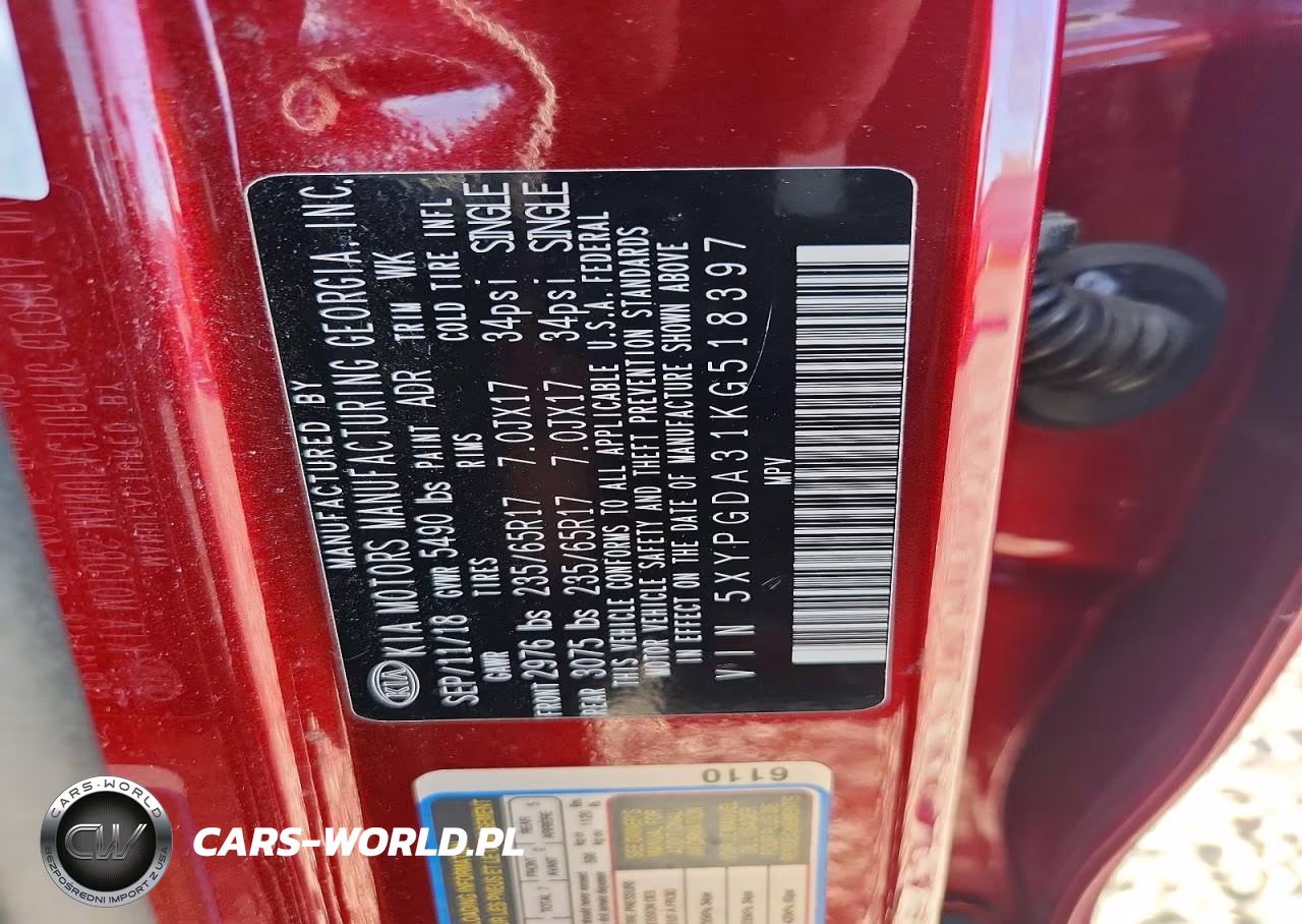 2019 Kia Sorento Lx VIN:5XYPGDA31KG518397 - 13