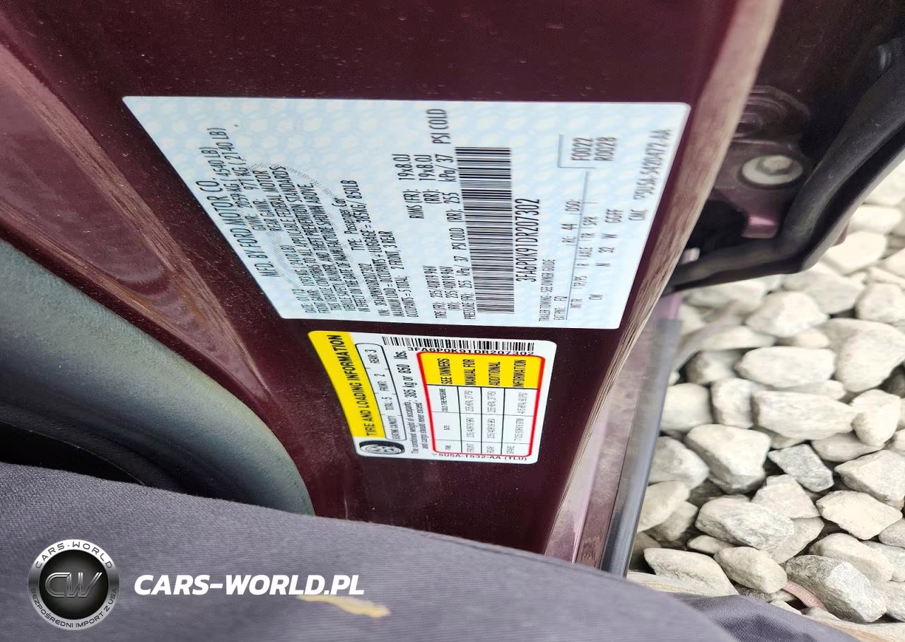 2013 Ford Fusion Titanium VIN:3FA6P0K91DR207302 - 12