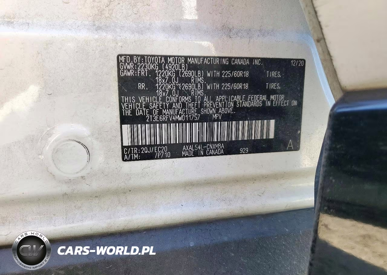 2021 Toyota Rav4 Xse VIN:2T3E6RFV4MW011757 - 13