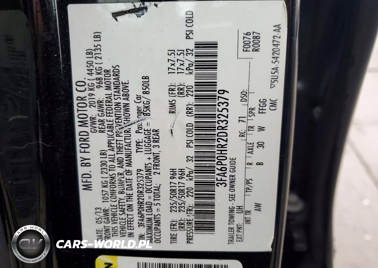2013 Ford Fusion Se VIN:3FA6P0HR2DR325379 - 12