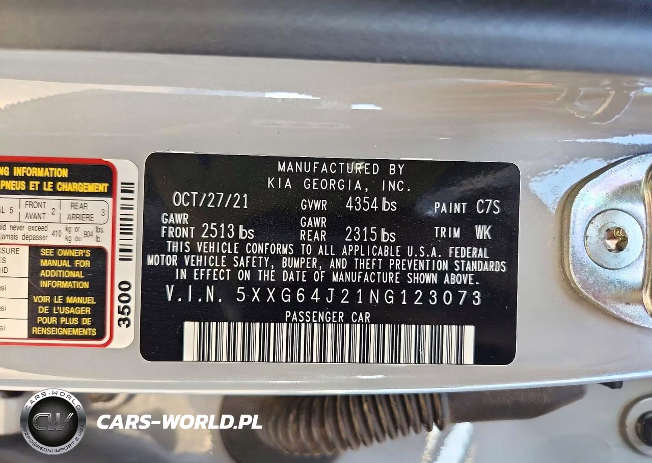 2022 Kia K5 Gt Line VIN:5XXG64J21NG123073 - 13