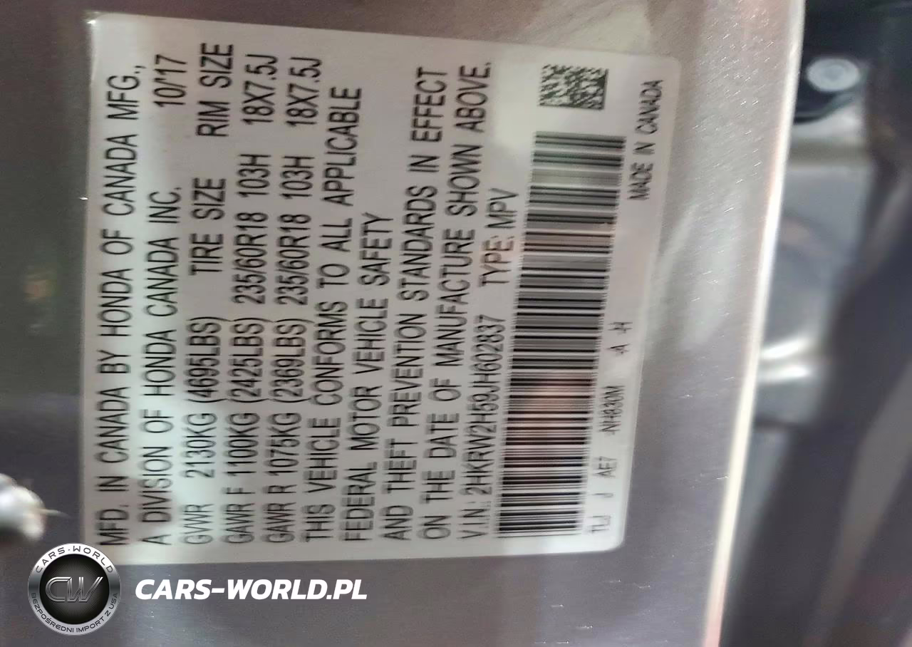 2018 Honda Cr-V Ex VIN:2HKRW2H59JH602837 - 12