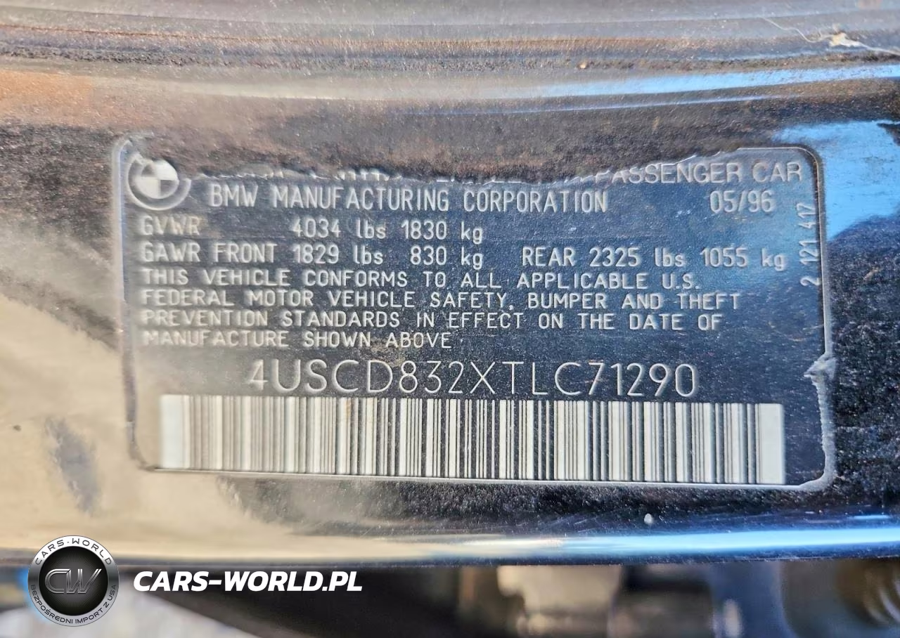 1996 BMW 318 I Automatic VIN:4USCD832XTLC71290 - 12