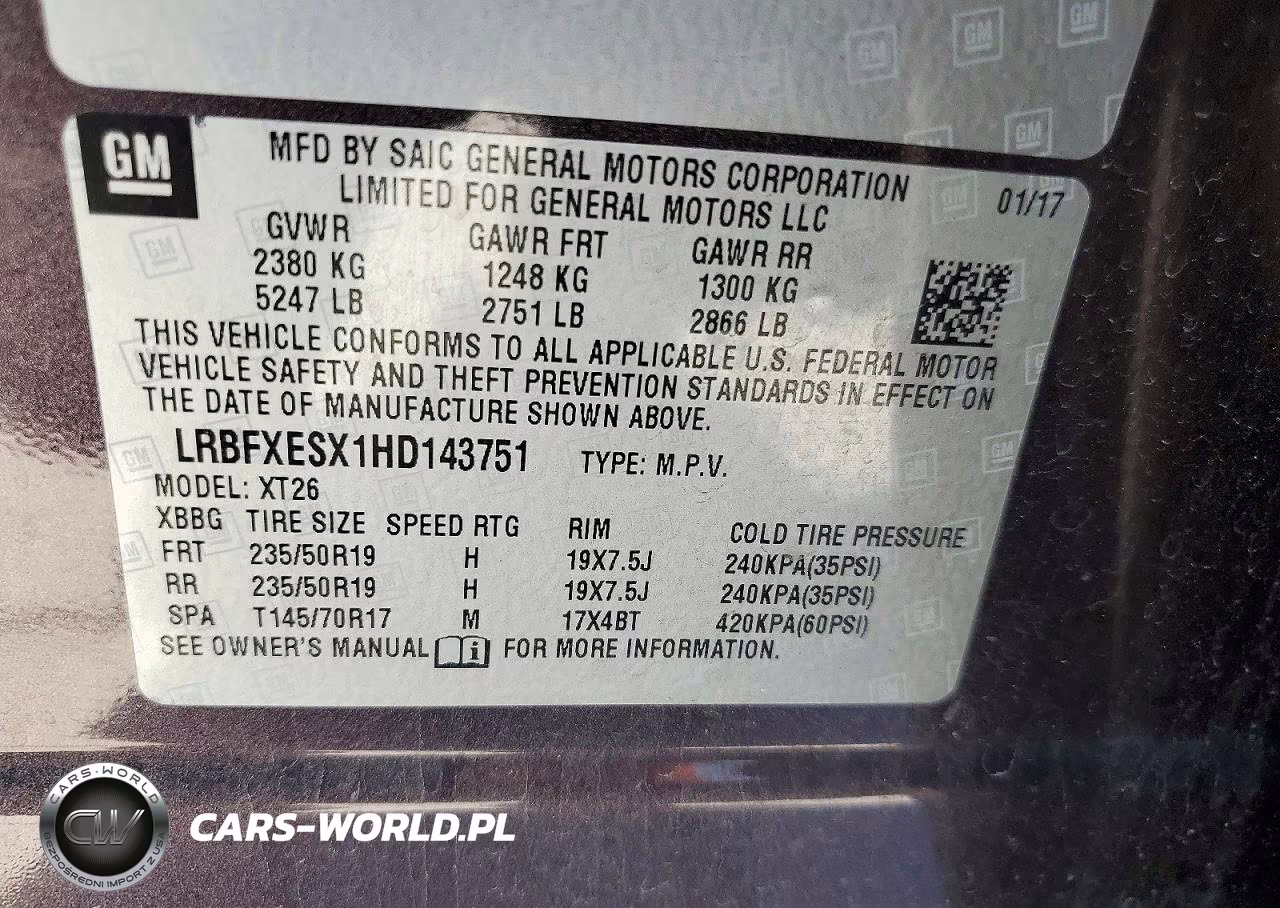 2017 Buick Envision Premium VIN:LRBFXESX1HD143751 - 13