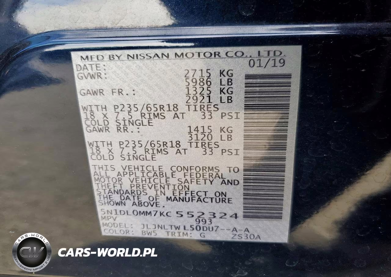 2019 Infiniti Qx60 Luxe VIN:5N1DL0MM7KC552324 - 13