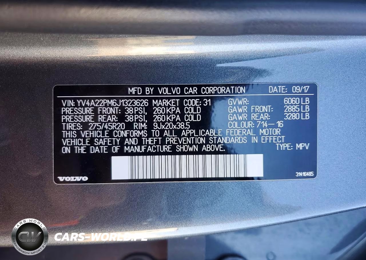 2018 Volvo Xc90 T6 VIN:YV4A22PM6J1323626 - 13