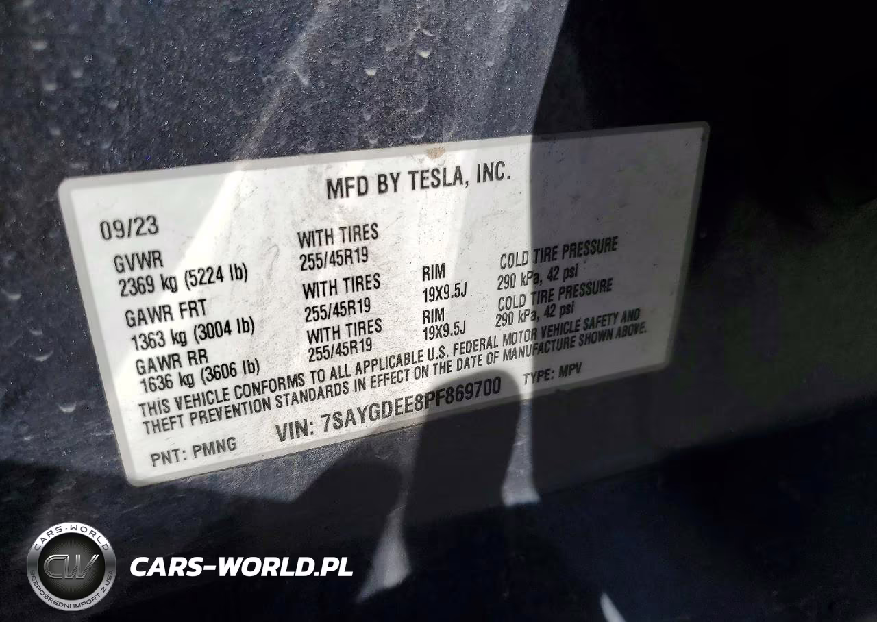 2023 Tesla Model Y VIN:7SAYGDEE8PF869700 - 13