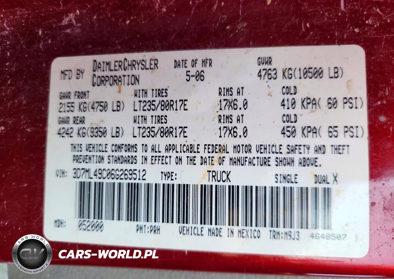2006 Dodge Ram 3500 VIN:3D7ML49C06G269512 - 13
