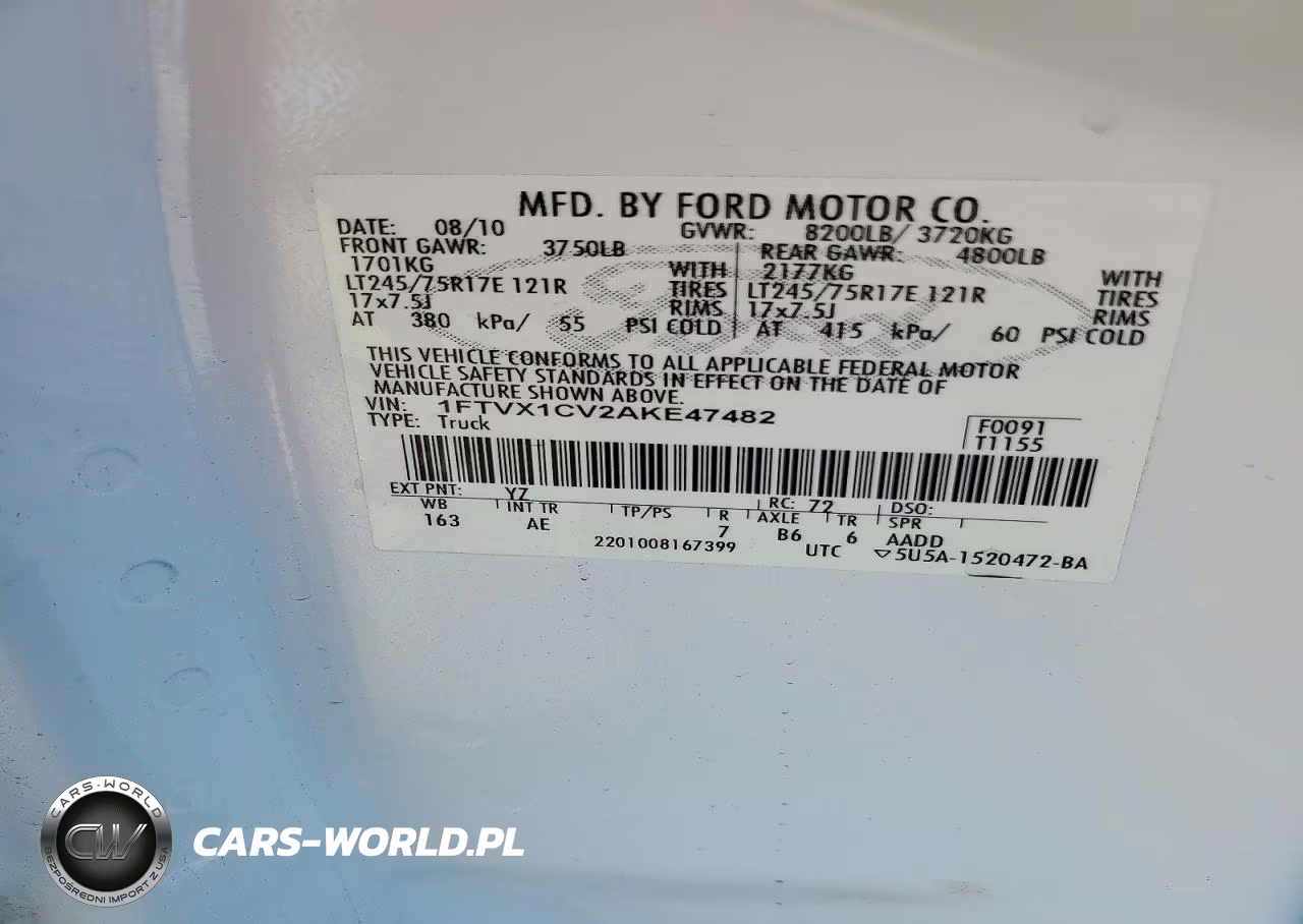 2010 Ford F150 Super Cab VIN:1FTVX1CV2AKE47482 - 12