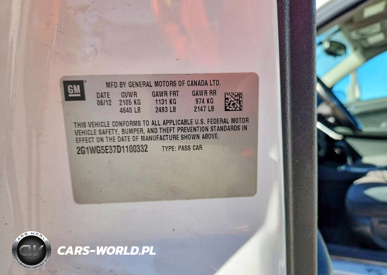2013 Chevrolet Impala Lt VIN:2G1WG5E37D1100332 - 12