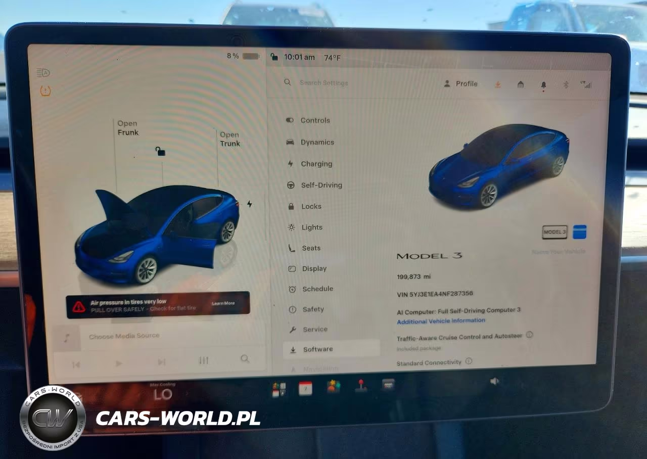 2022 Tesla Model 3 VIN:5YJ3E1EA4NF287356 - 9