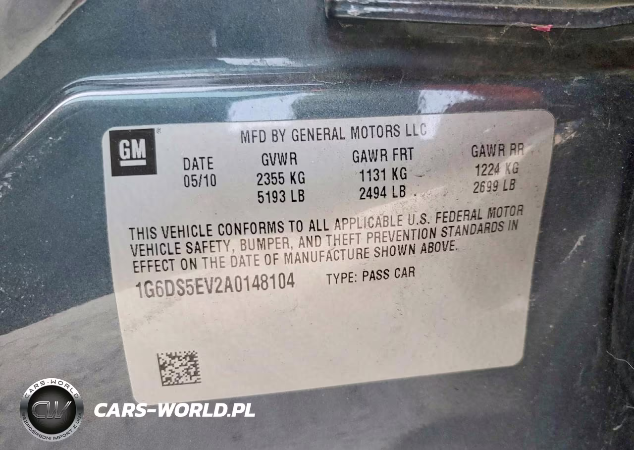 2010 Cadillac Cts Premium Collection VIN:1G6DS5EV2A0148104 - 12