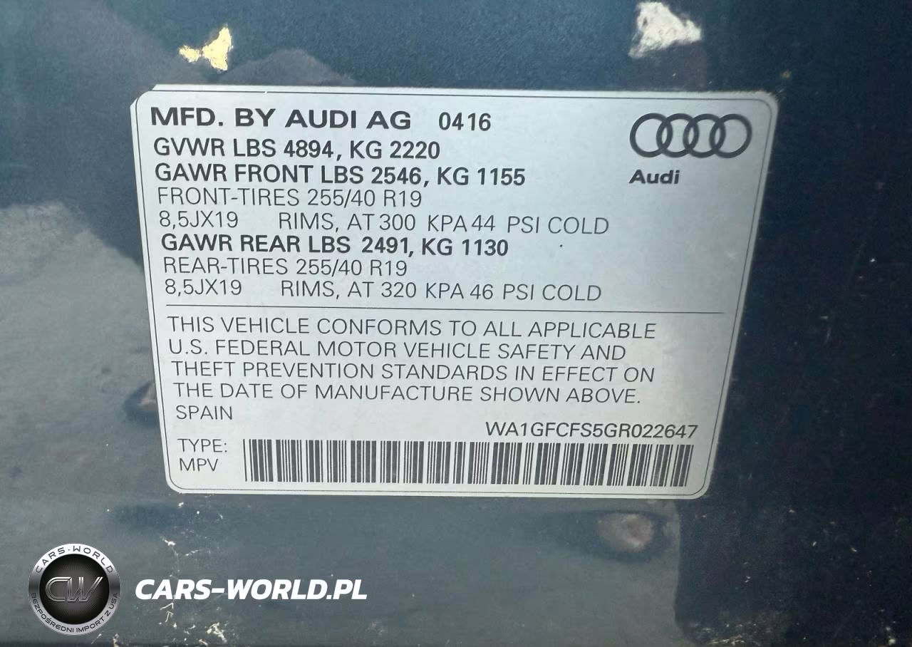 2016 Audi Q3 Prestige VIN:WA1GFCFS5GR022647 - 10