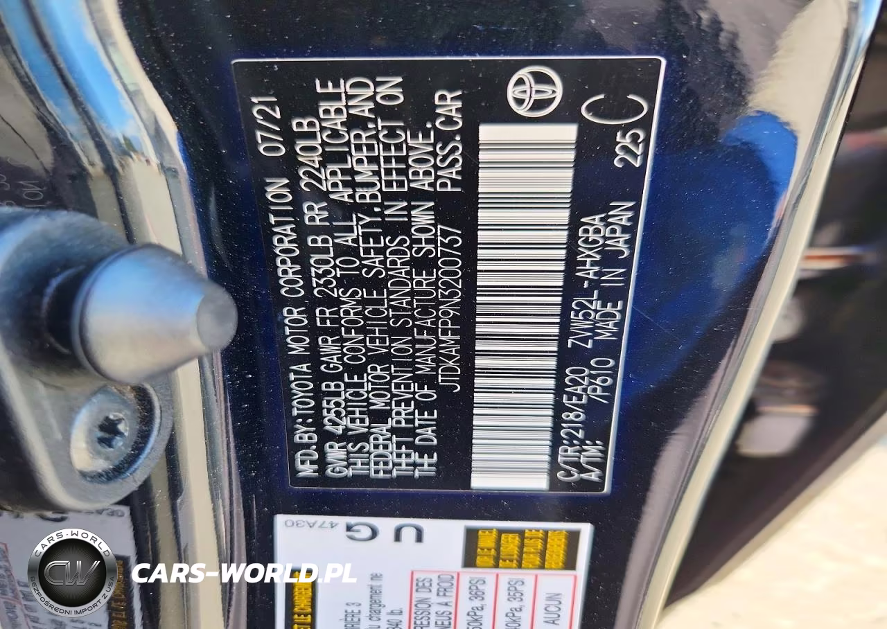 2022 Toyota Prius Prime Limited VIN:JTDKAMFP9N3200737 - 12