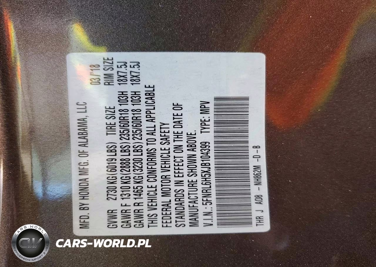 2018 Honda Odyssey Ex VIN:5FNRL6H5XJB104399 - 13