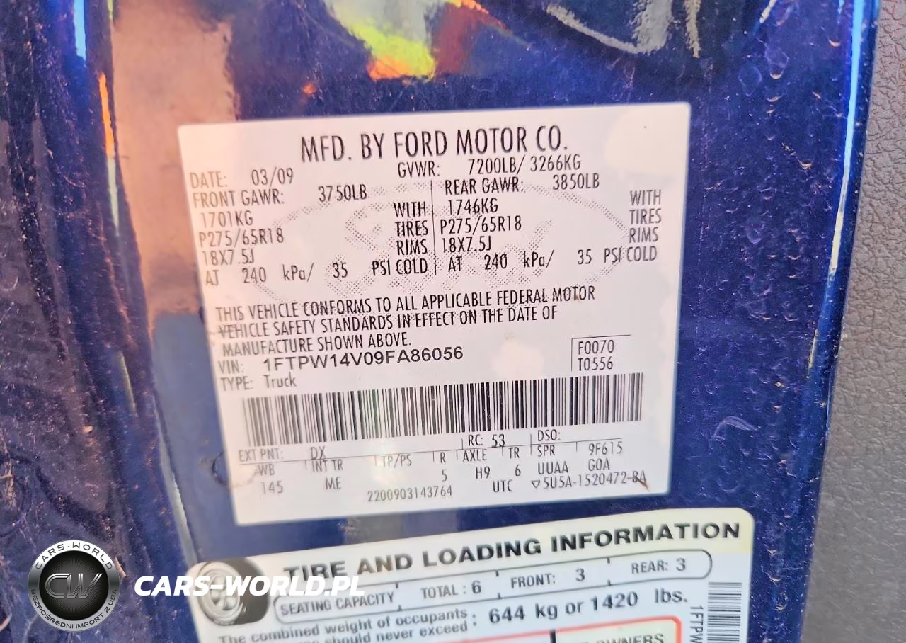 2009 Ford F150 Supercrew VIN:1FTPW14V09FA86056 - 12