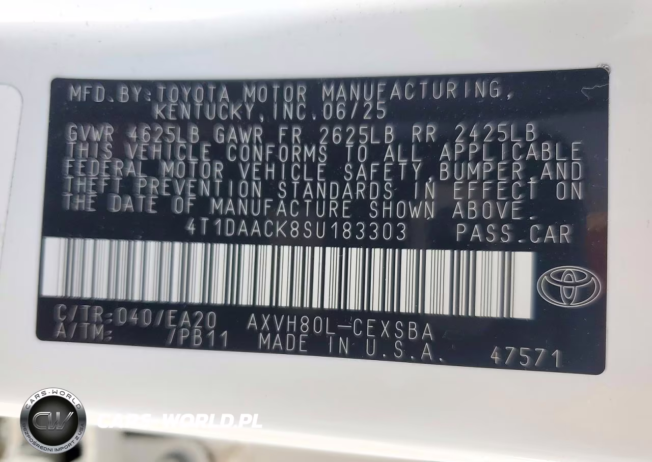 2025 Toyota Camry Se VIN:4T1DAACK8SU183303 - 13