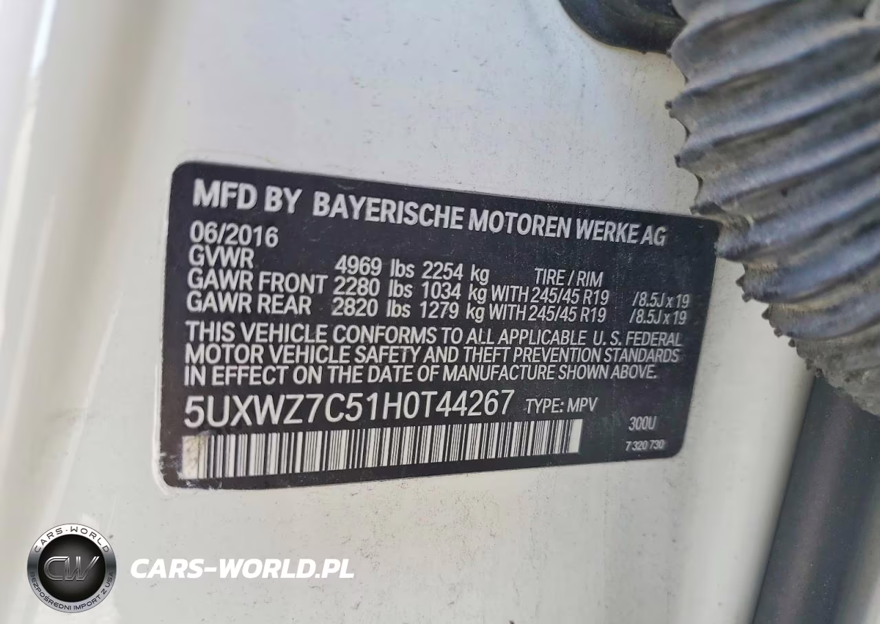 2017 BMW X3 Sdrive28I VIN:5UXWZ7C51H0T44267 - 13