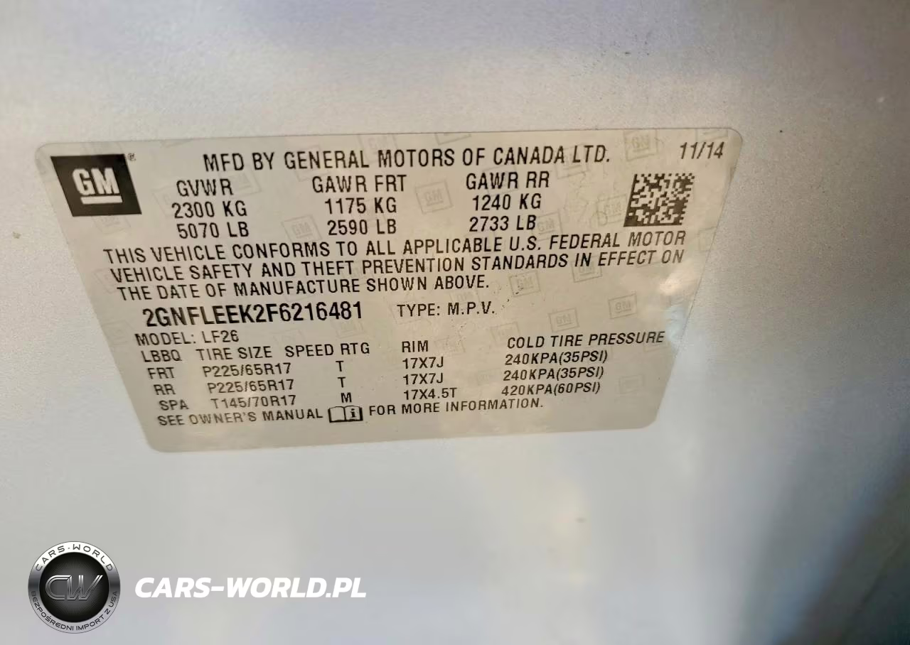 2015 Chevrolet Equinox Ls VIN:2GNFLEEK2F6216481 - 13