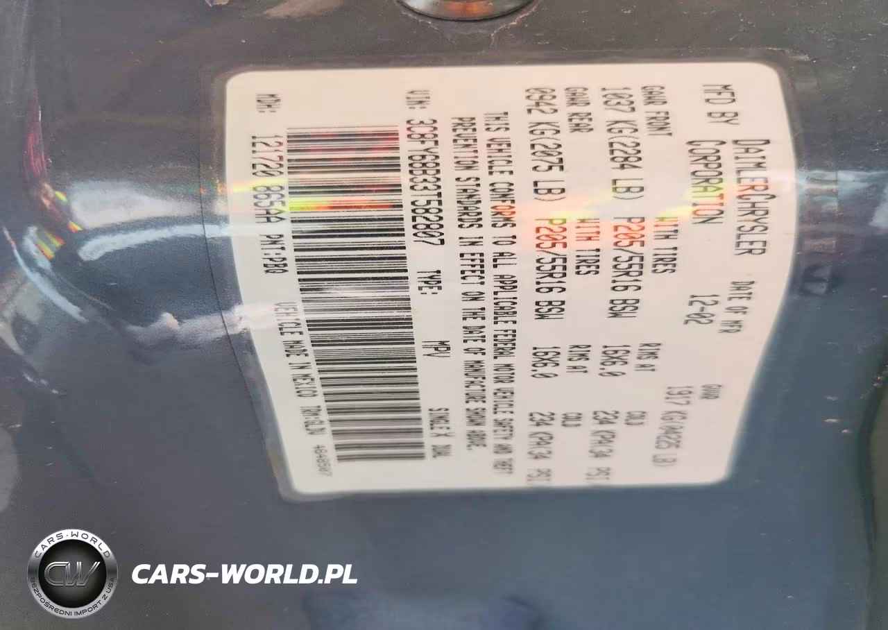 2003 Chrysler Pt Cruiser Limited VIN:3C8FY68B33T582807 - 12