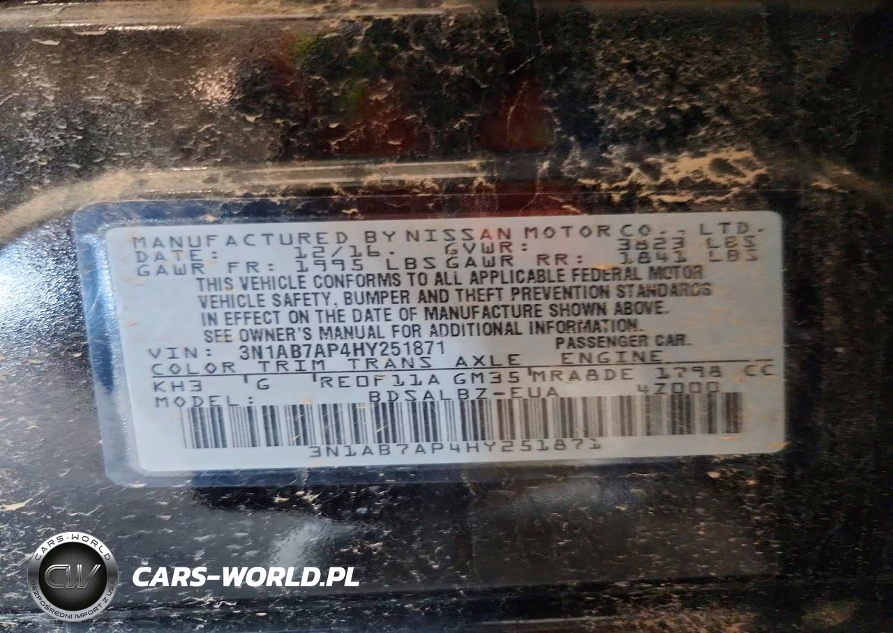 2017 Nissan Sentra S VIN:3N1AB7AP4HY251871 - 12