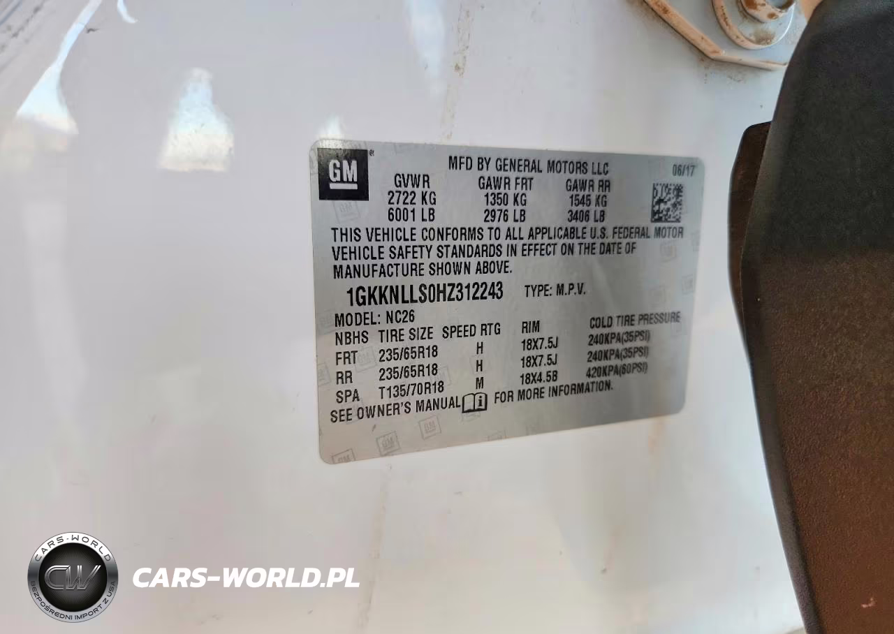 2017 GMC Acadia Sle VIN:1GKKNLLS0HZ312243 - 13