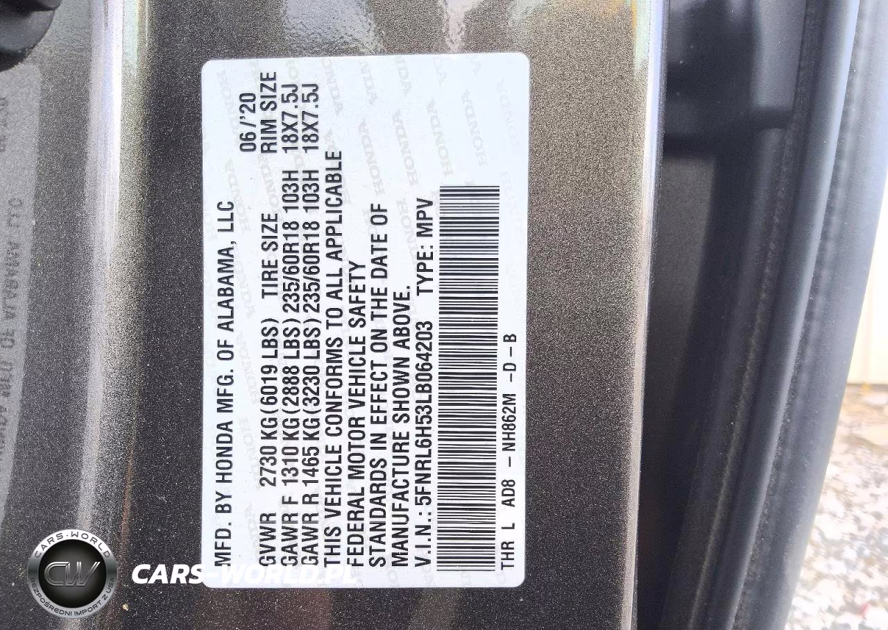 2020 Honda Odyssey Ex VIN:5FNRL6H53LB064203 - 13
