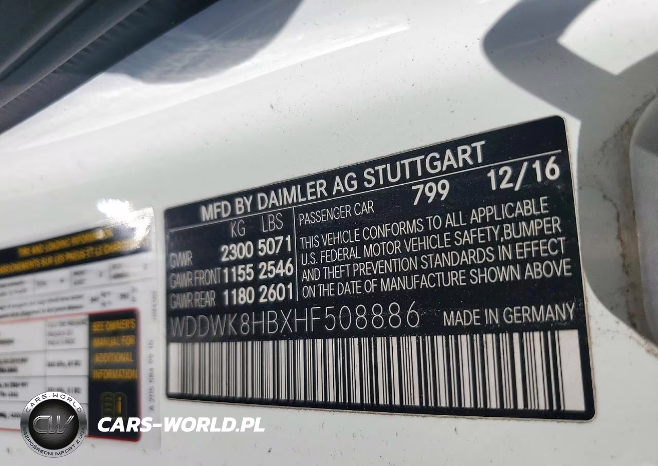 2017 Mercedes-Benz C 63 Amg-S VIN:WDDWK8HBXHF508886 - 13