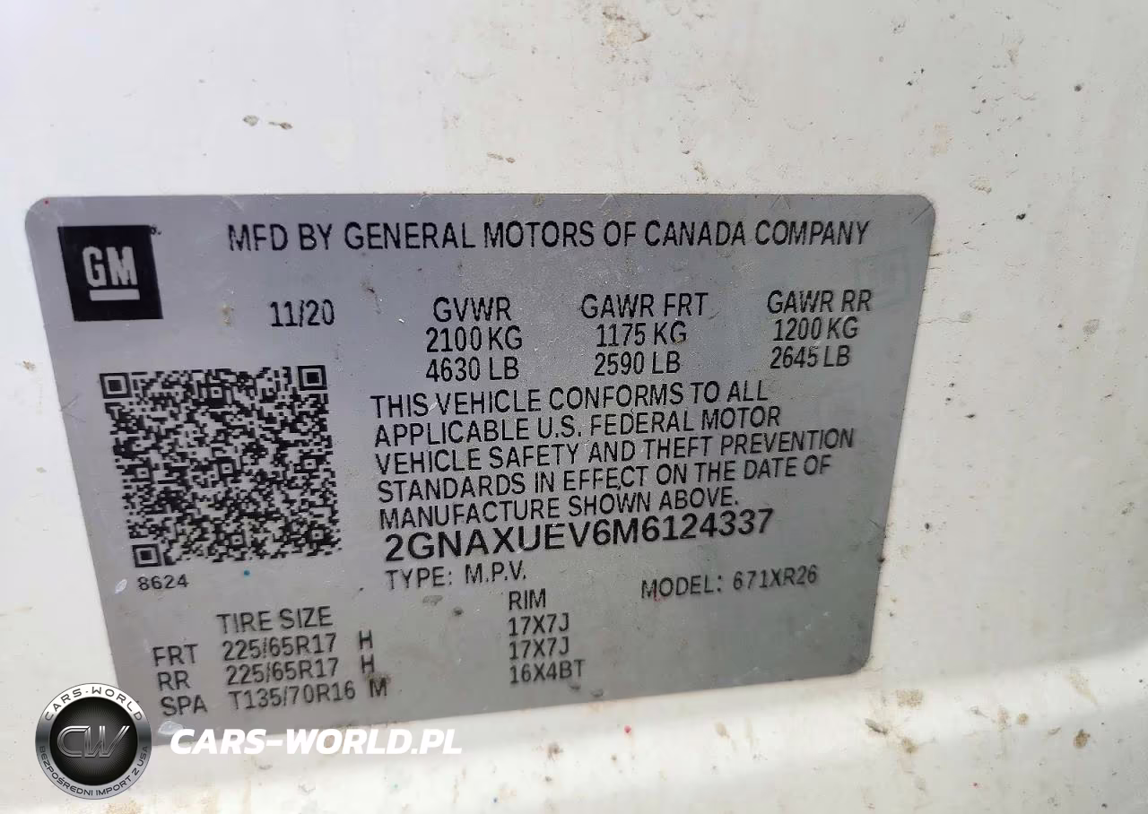 2021 Chevrolet Equinox Lt VIN:2GNAXUEV6M6124337 - 13