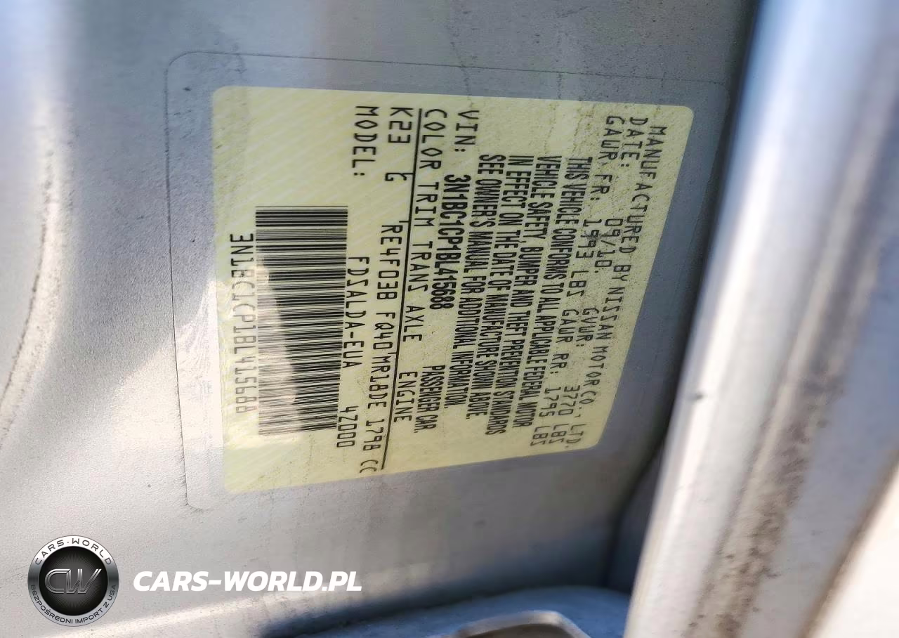 2011 Nissan Versa 1.8 S VIN:3N1BC1CP1BL415688 - 12