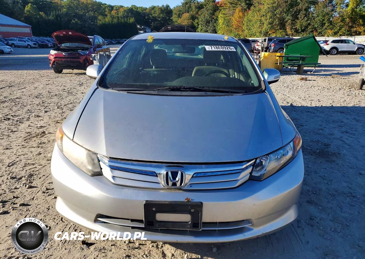 2012 Honda Civic Hybrid L VIN:JHMFB4F33CS007352 - 5