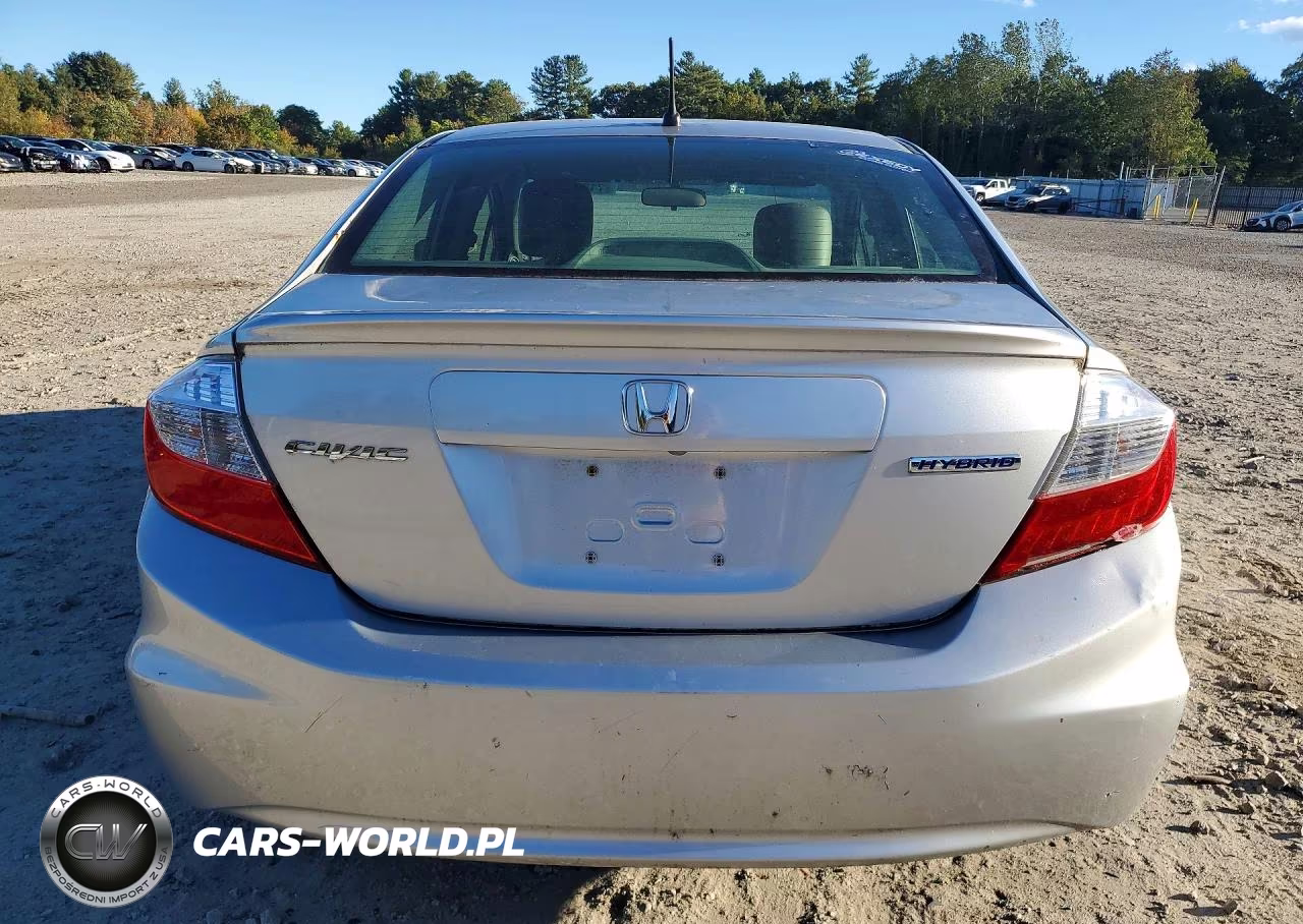 2012 Honda Civic Hybrid L VIN:JHMFB4F33CS007352 - 6