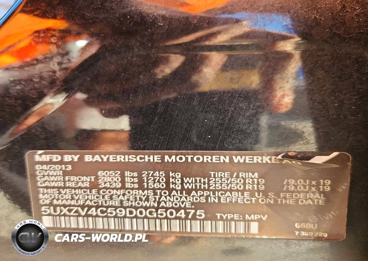 2013 BMW X5 xDrive35I VIN:5UXZV4C59D0G50475 - 13