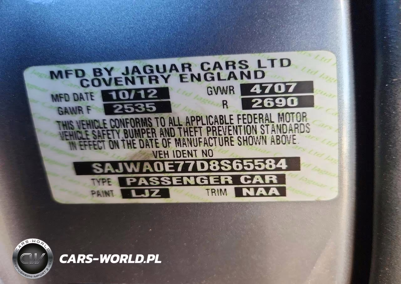 2013 Jaguar Xf VIN:SAJWA0E77D8S65584 - 12