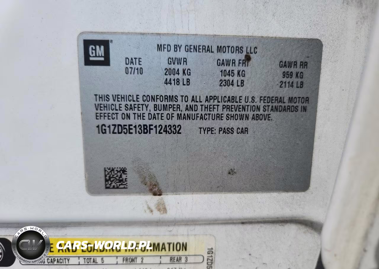 2011 Chevrolet Malibu 2Lt VIN:1G1ZD5E13BF124332 - 12