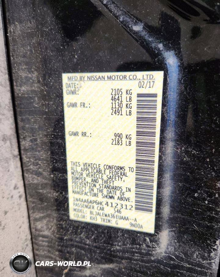 2017 Nissan Maxima 3.5 Sl VIN:1N4AA6AP6HC412312 - 12