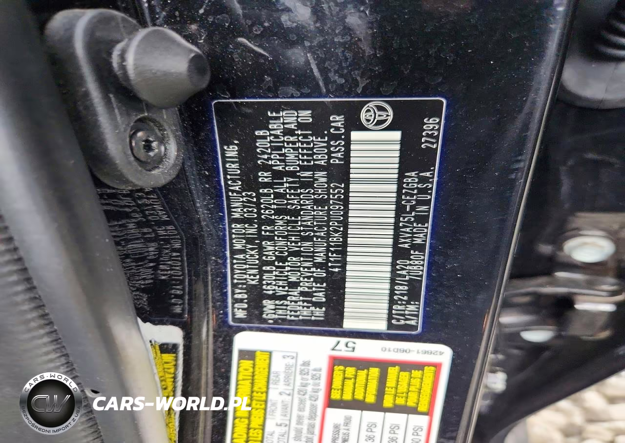 2023 Toyota Camry Xle VIN:4T1F11BK2PU097552 - 12