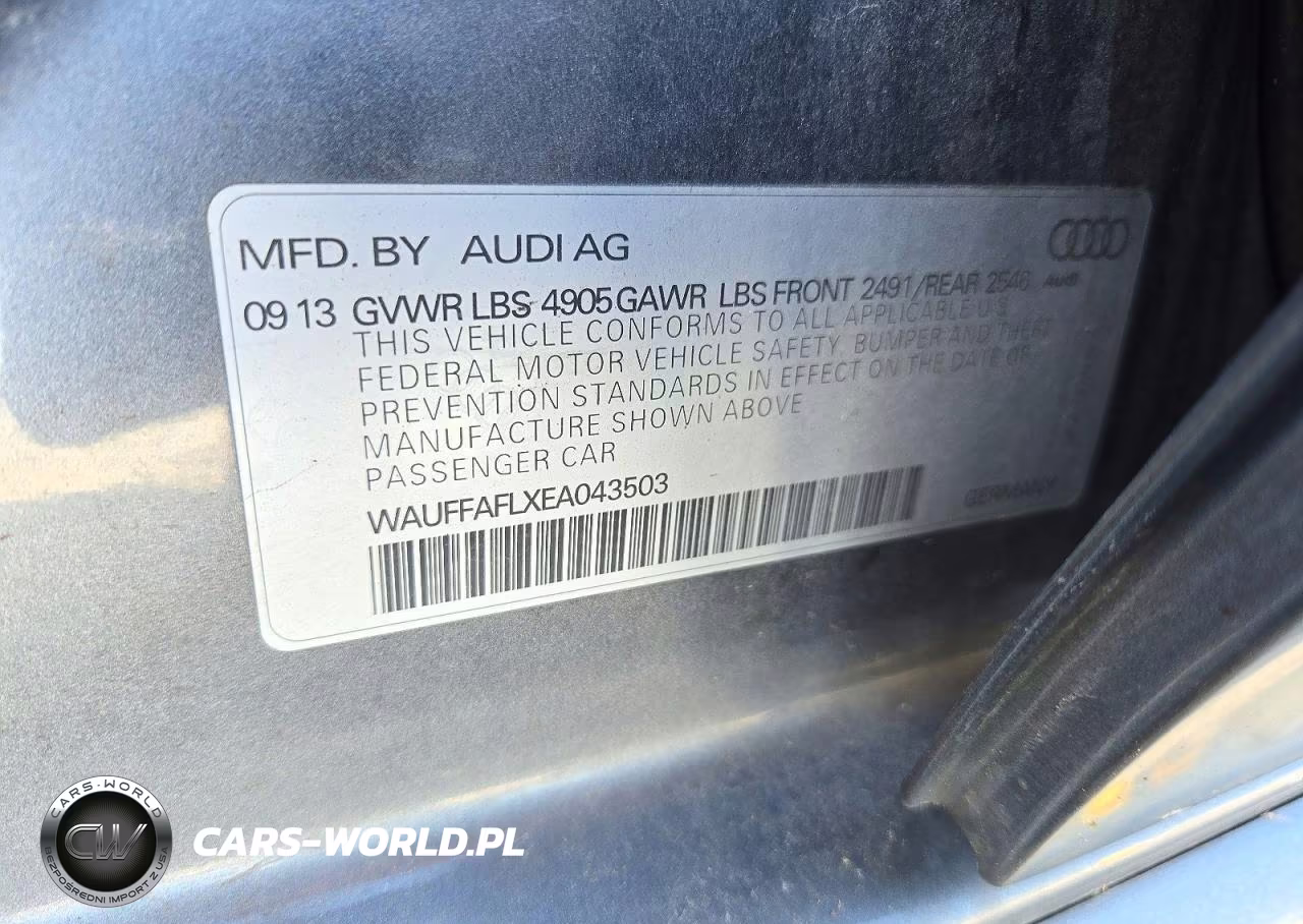 2014 Audi A4 Premium Plus VIN:WAUFFAFLXEA043503 - 13