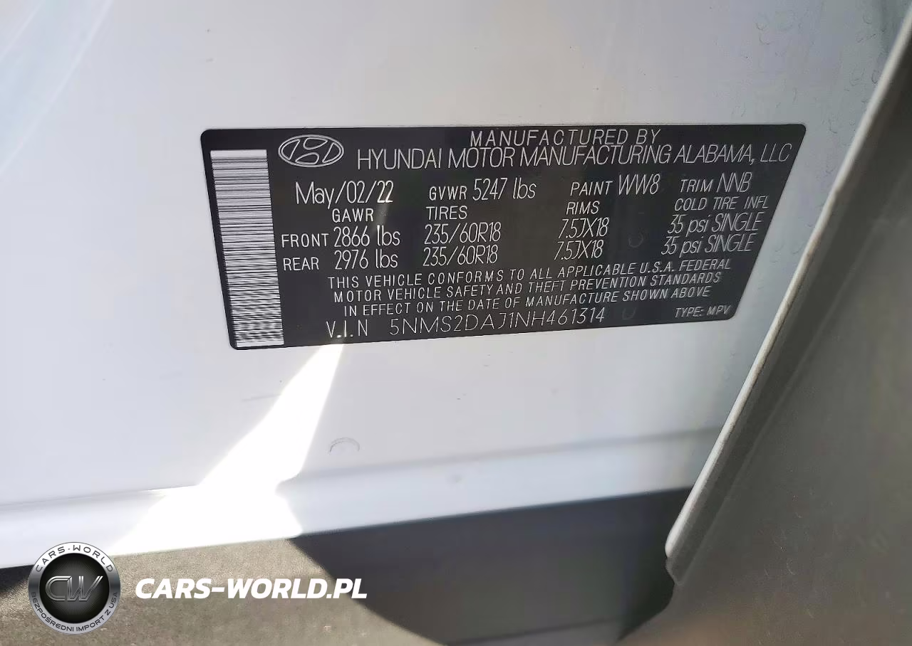 2022 Hyundai Santa Fe Sel VIN:5NMS2DAJ1NH461314 - 14