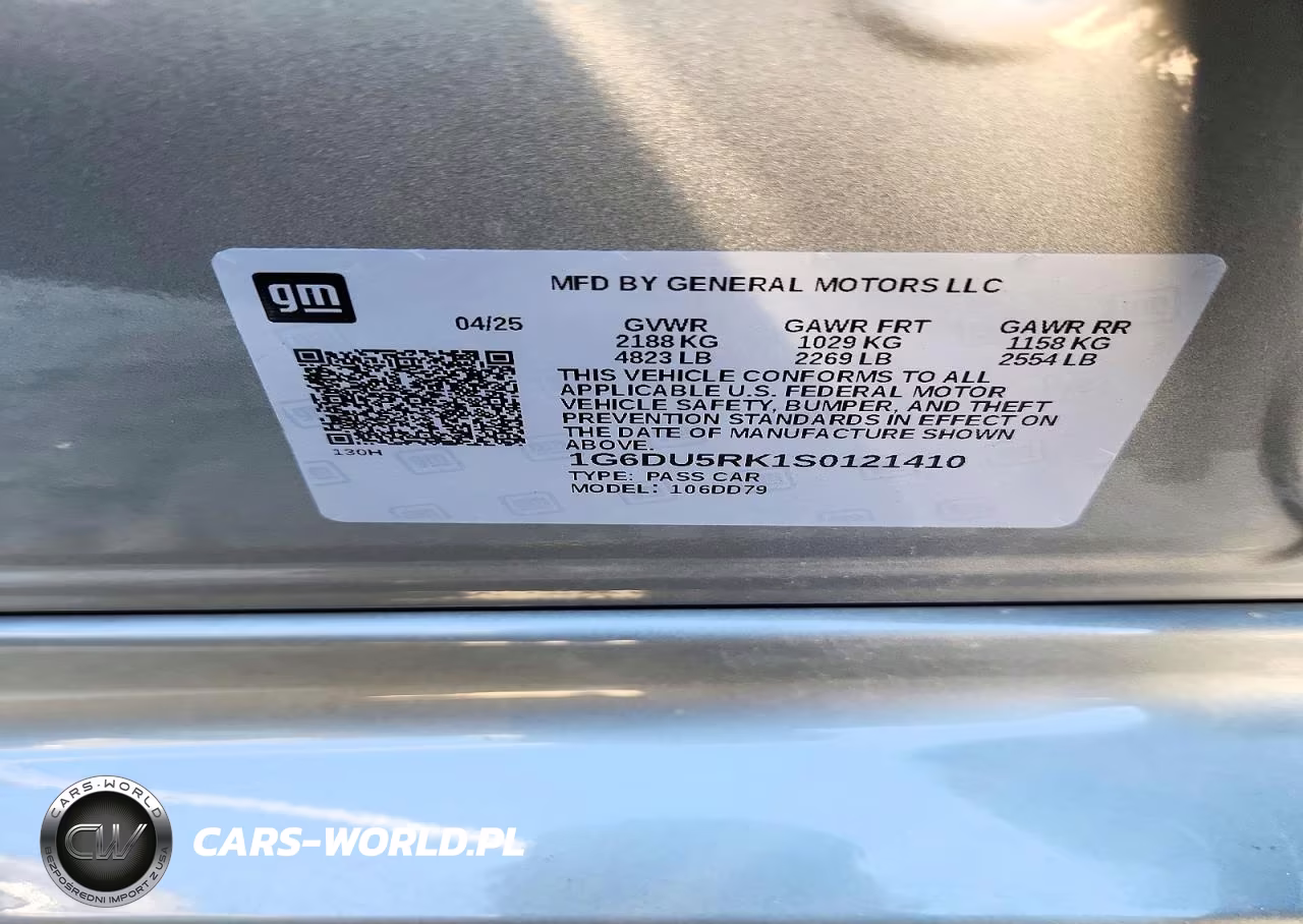 2025 Cadillac Ct5 Sport VIN:1G6DU5RK1S0121410 - 12