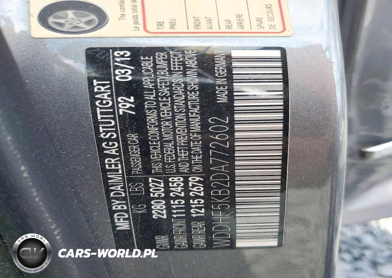 2013 Mercedes-Benz E 350 VIN:WDDHF5KB2DA772602 - 12