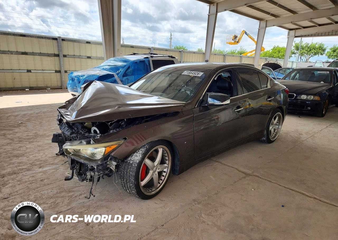 2014 Infiniti Q50 Sport VIN:JN1BV7AP8EM679470 - 1