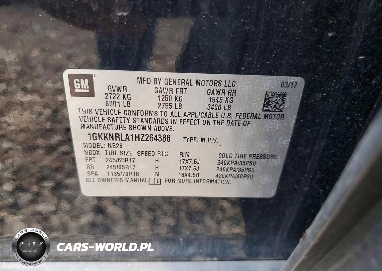 2017 GMC Acadia Sle VIN:1GKKNRLA1HZ264388 - 14