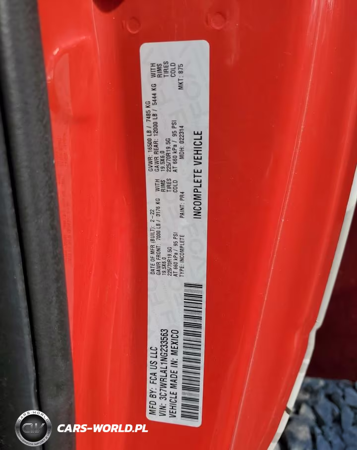2022 Ram 4500 VIN:3C7WRLAL1NG233563 - 12